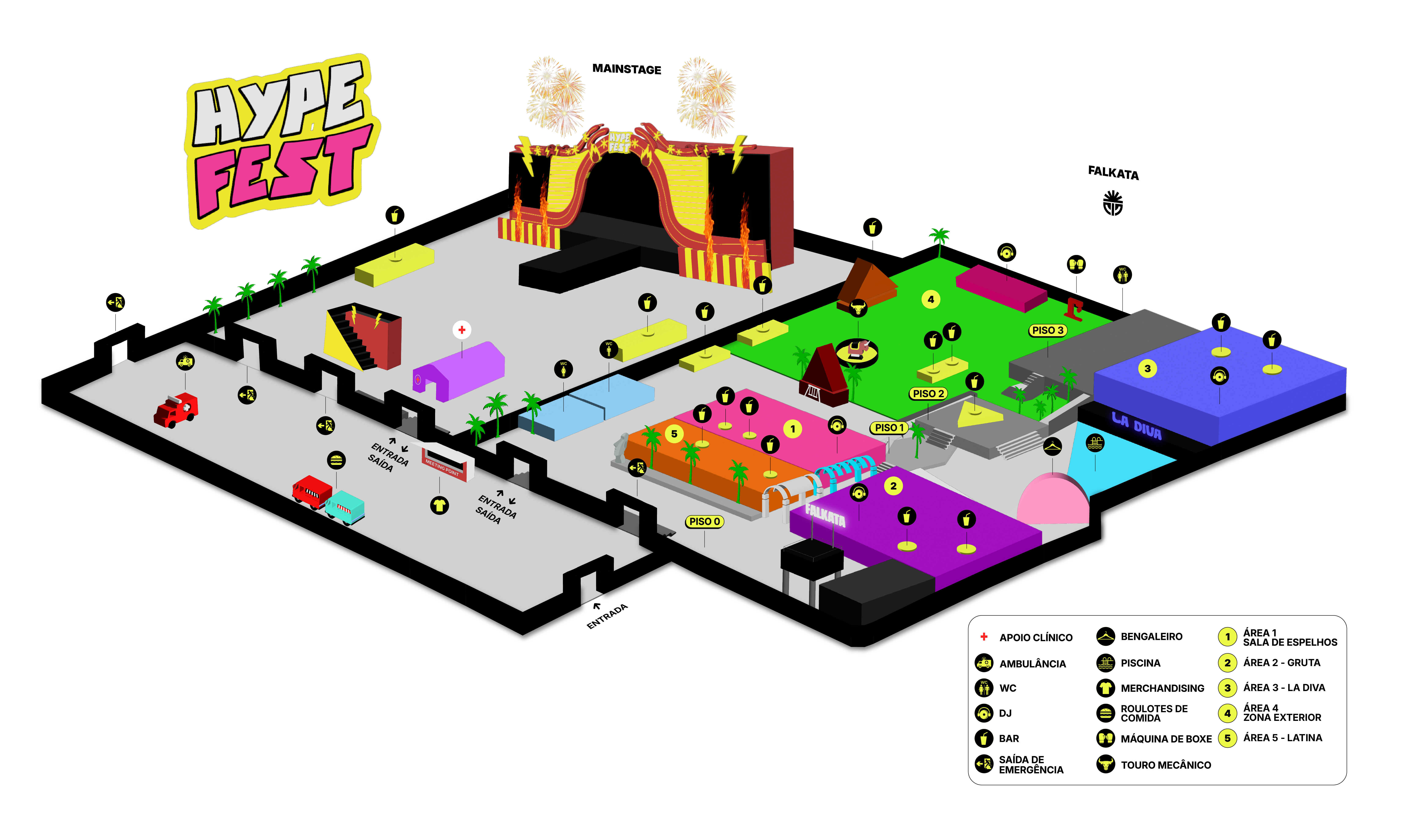 Mapa do Recinto Hype Fest